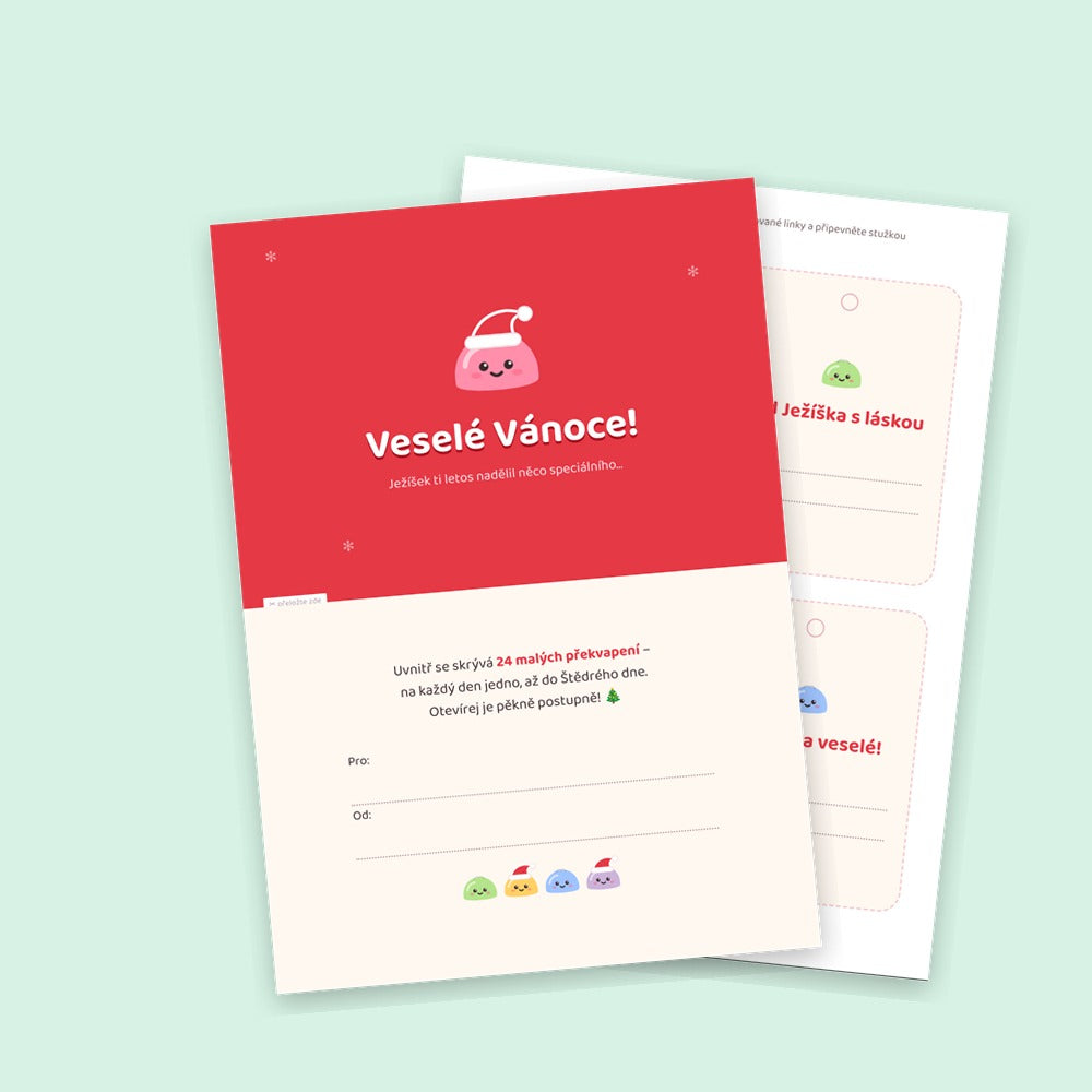 Vánoční přání k dárku (PDF)